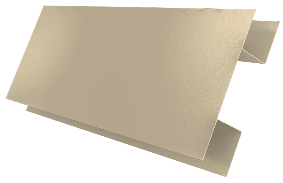 Планка H-образная БХ new 0,45 PE с пленкой RAL 1014 слоновая кость (2м) изображение, анонсные картинки товара