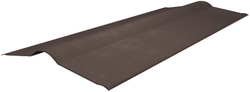 Конек черепица Ондулин коричневый изображение, анонсные картинки товара