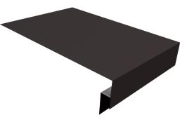 Планка околооконная сложная 300х50х18 (j-фаска) 0,5 GreenCoat Pural BT, matt RR 32 темно-коричневый (RAL 8019 серо-коричневый) (3м) изображение, анонсные картинки товара