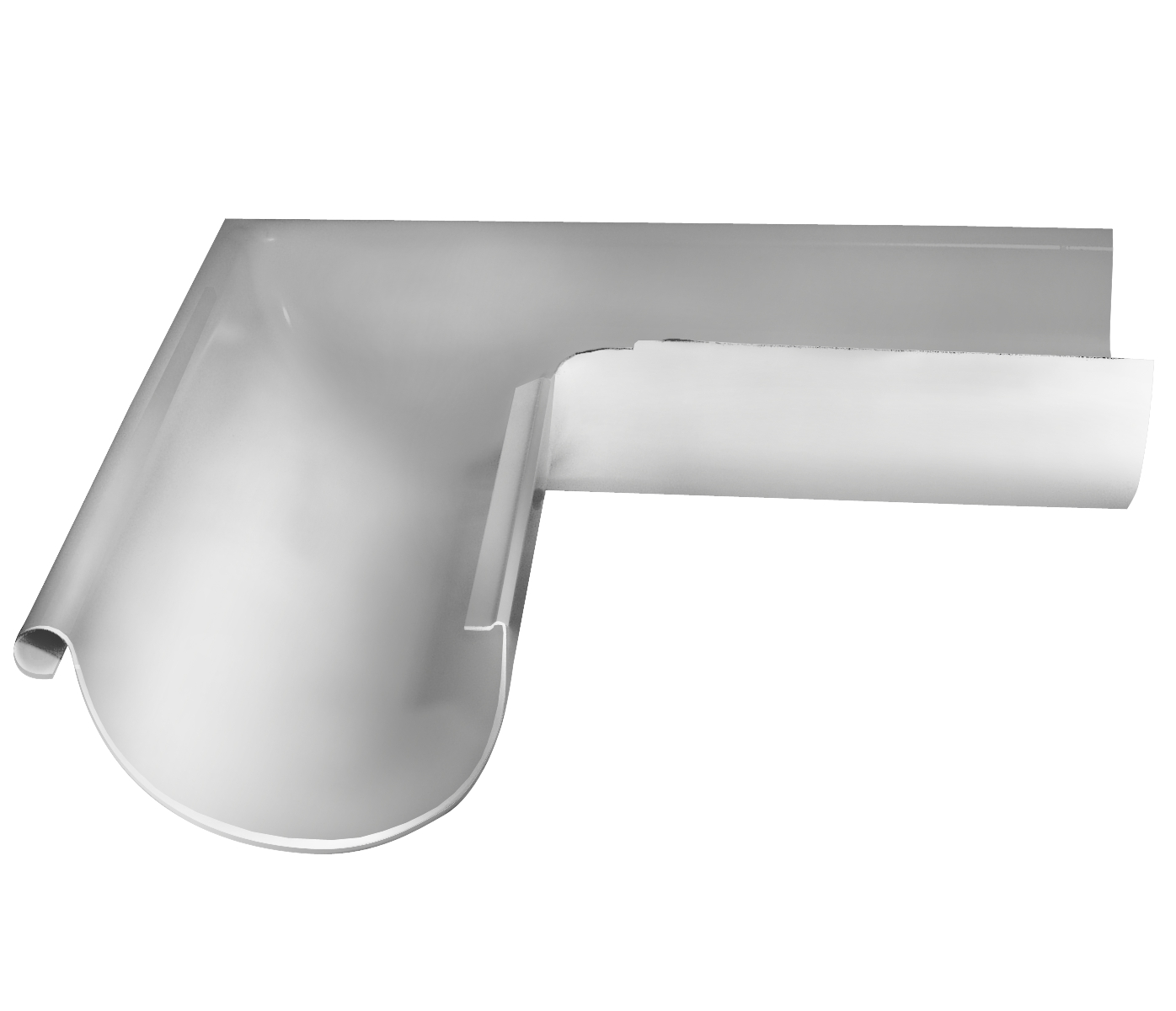 Угол желоба внешний Optima 90гр 150мм RAL 9003 изображение, анонсные картинки товара