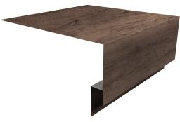 Планка околооконная сложная (Блок-хаус, Экобрус) Grand Line 250х75х25 0,45 Print Premium Almond Wood Fresh (3м) изображение, анонсные картинки товара