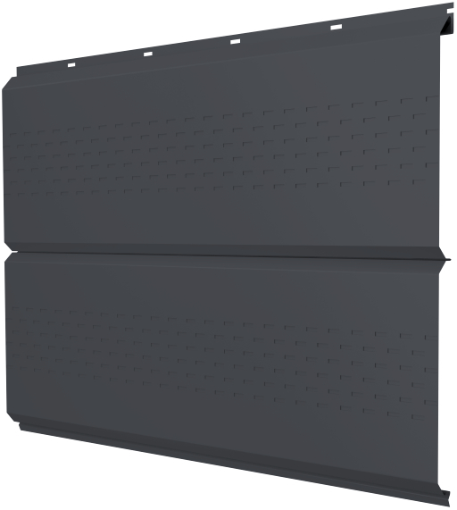 Софит металлический полная перфорация 0,45 Drap TX с пленкой RAL 7016 антрацитово-серый изображение, анонсные картинки товара