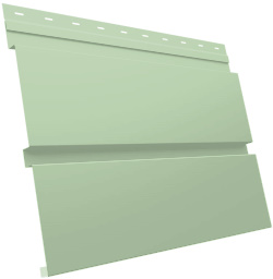 Металлический софит Квадро брус без перфорации 0,45 PE с пленкой RAL 6019 бело-зеленый изображение, анонсные картинки товара