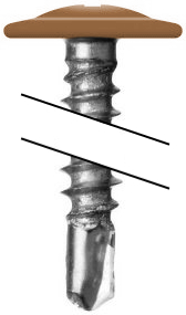 Саморез ПШС 4,2х19 RAL 8001 (1000) изображение, анонсные картинки товара