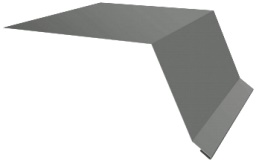 Планка капельник 100х55 0,45 PE с пленкой RAL 7005 мышино-серый (2м) изображение, анонсные картинки товара