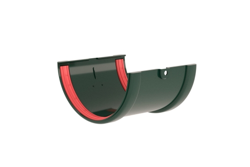 Соединитель желобов Классика 120 ПВХ Grand Line зелёный (RAL 6005) изображение, анонсные картинки товара