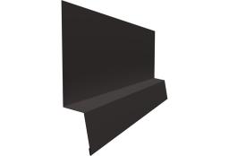 Планка начальная фальц 0,5 Velur X RR 32 темно-коричневый (2м) изображение, анонсные картинки товара