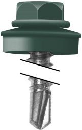 Саморез по металлу Daxmer 5,5х25 RAL 6005 (250) сверло №3 изображение, анонсные картинки товара