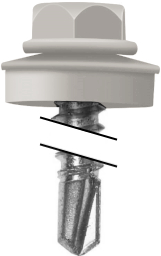 Саморез по металлу Daxmer 4,8х19 RAL 7044 (400) сверло №2 изображение, анонсные картинки товара