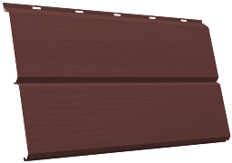 ЭкоБрус new 3D 0,45 PE с пленкой RAL 3009 оксидно-красный изображение, анонсные картинки товара