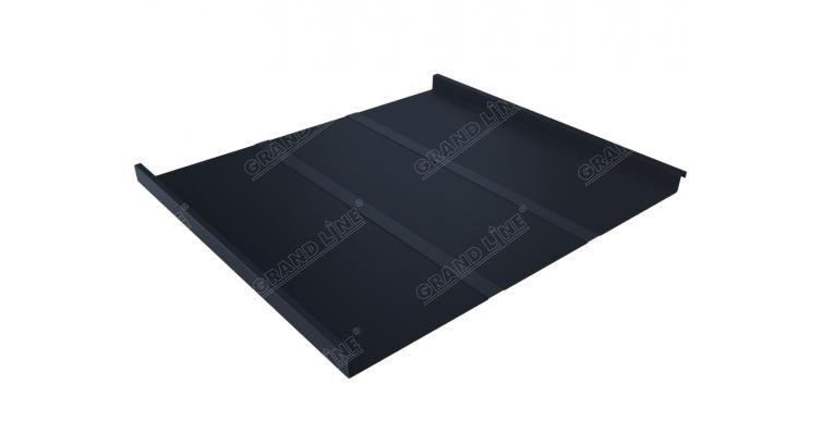 Фальц двойной стоячий Line 0,5 Satin Мatt на замках RAL 7024 мокрый асфальт изображение, анонсные картинки товара