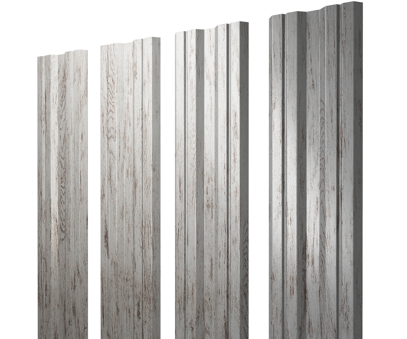 Штакетник Twin с прямым резом 0,45 Print Elite Snow Wood Twin с прямым резомColor изображение, анонсные картинки товара