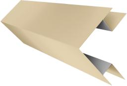 Планка угла внешнего сложного БХ new 0,5 Satin с пленкой RAL 1015 светлая слоновая кость (2м) изображение, анонсные картинки товара