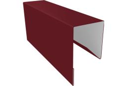Планка П-образная заборная 17 0,5 Satin Matt RAL 3005 красное вино (3м) изображение, анонсные картинки товара