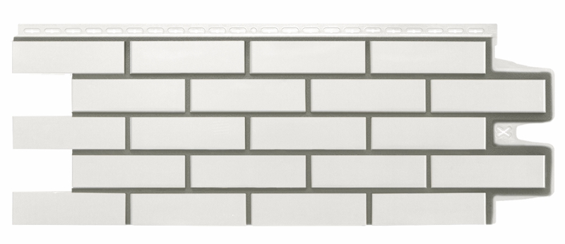 Фасадная панель Grand Line Клинкерный кирпич Design молочный со швом RAL 7006 изображение, анонсные картинки товара