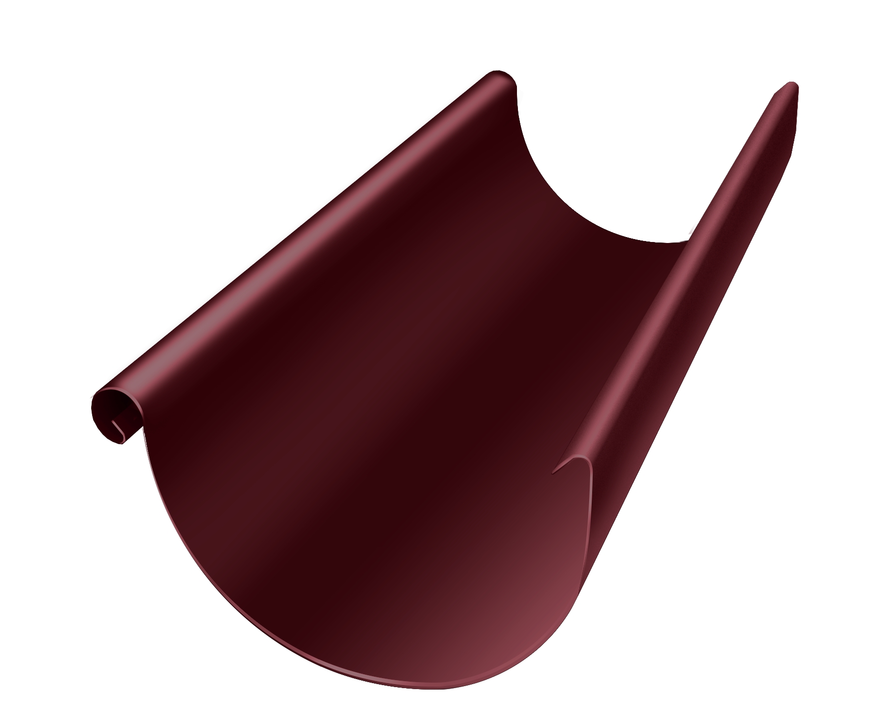 Желоб полукруглый Optima 125мм 3м RAL 3005 красное вино изображение, анонсные картинки товара