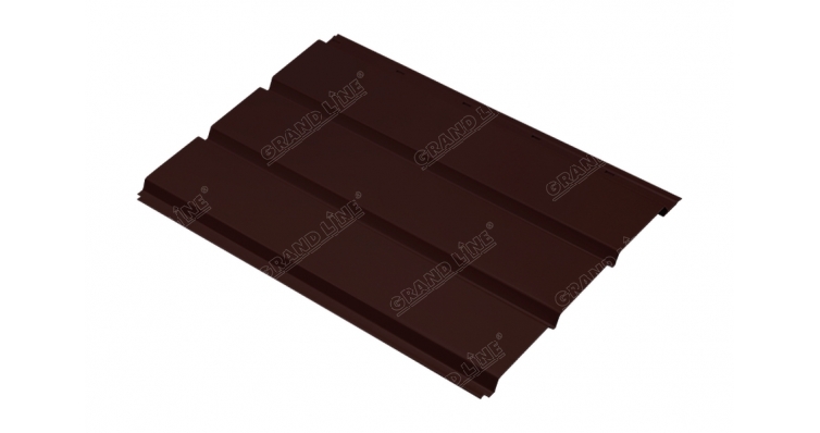 Софит металлический без перфорации 0,45 PE с пленкой RAL 8017 шоколад изображение, анонсные картинки товара