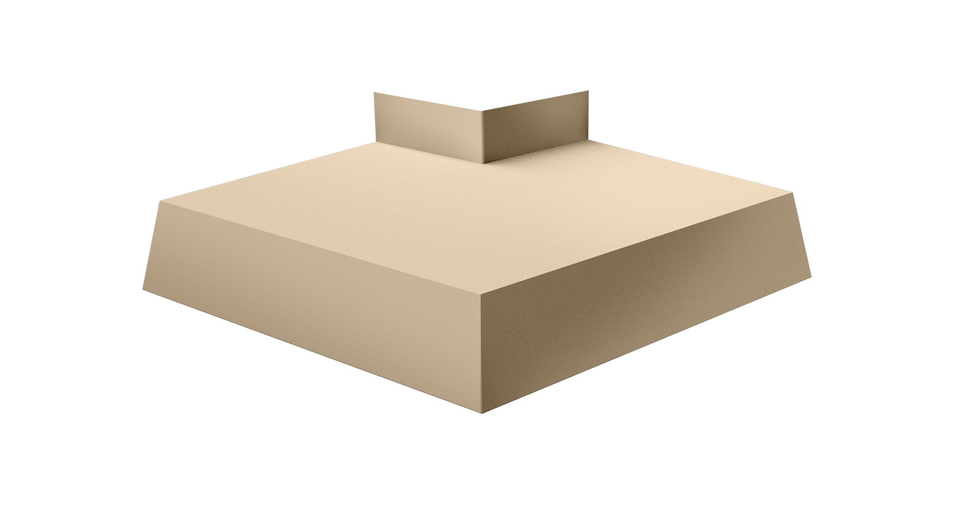 Угол отлива внешний 150 0,5 Satin с пленкой RAL 1015 светлая слоновая кость изображение, анонсные картинки товара