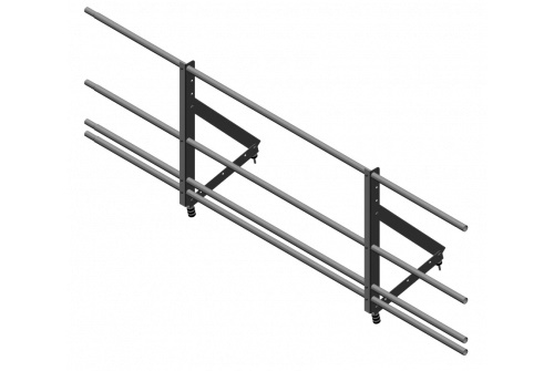 Ограждение кровельное со снегозадержателем Optima 0,65х2м RAL7005 изображение, анонсные картинки товара