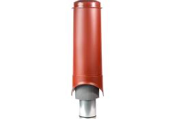 Выход вентиляции Krovent Pipe-VT 150/700 изолированный красно-коричневый изображение, анонсные картинки товара