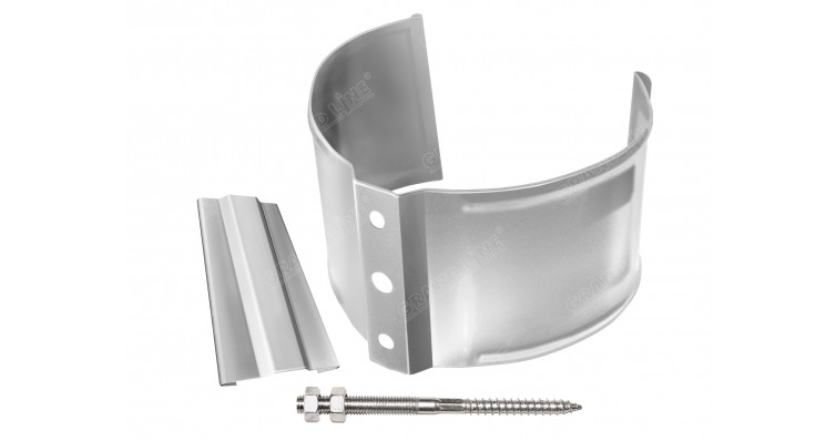 Кронштейн трубы на кирпич 90мм RAL 9003 сигнальный белый изображение, анонсные картинки товара