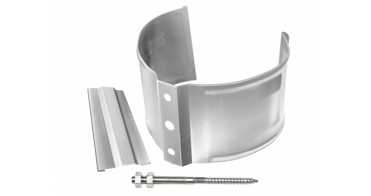 Кронштейн трубы на кирпич Optima 90мм RAL 9003 изображение, анонсные картинки товара