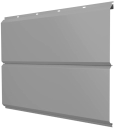 ЭкоБрус new 0,5 Satin RAL 9006 бело-алюминиевый изображение, анонсные картинки товара