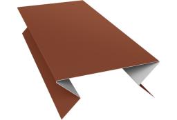 Планка угла внешнего составная нижняя 0,5 Satin Matt RAL 8004 терракота (2м) изображение, анонсные картинки товара