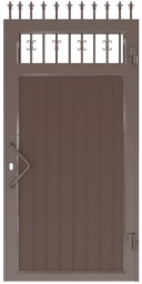 Калитка в алюминиевой раме с сэндвич-панелями DUS-430 изображение, анонсные картинки товара