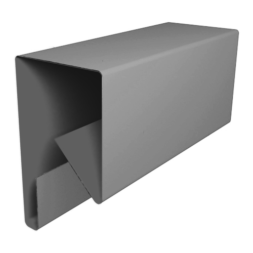 Планка П-образная заборная 17 0,45 PE с пленкой RAL 9006 бело-алюминиевый (3м) изображение, анонсные картинки товара