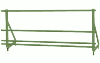 Ограждение кровельное со снегозадержателем на фальц Optima 0,65х2м RAL 6002 изображение, анонсные картинки товара