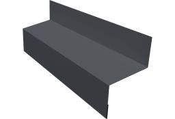 Отлив межэтажный 45 0,5 Velur X RAL 7024 мокрый асфальт (2м) изображение, анонсные картинки товара