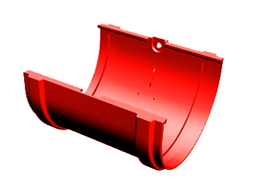 Döcke STANDARD Соединитель желобов 120 мм (Красный 3005) изображение, анонсные картинки товара