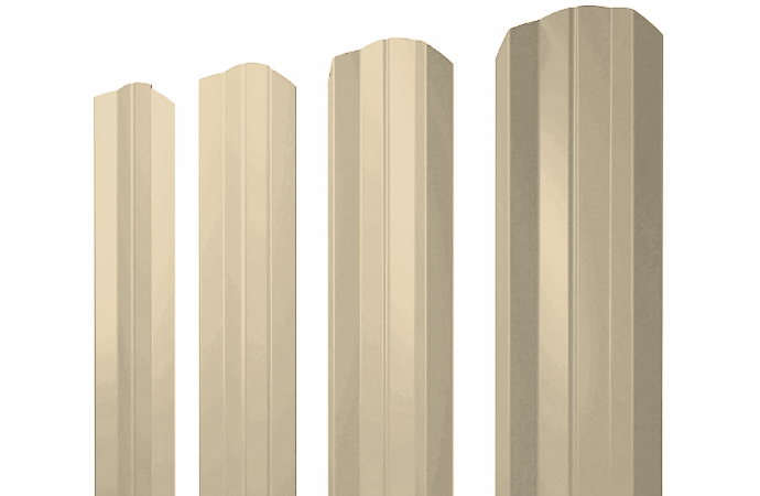Штакетник М-образный В фигурный 0,45 PE RAL 1014 слоновая кость изображение, анонсные картинки товара
