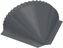 Заглушка конусная Satin RAL 7016 антрацитово-серый изображение, анонсные картинки товара