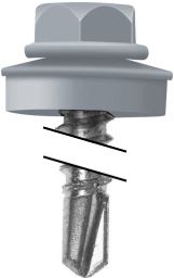 Саморез по металлу Daxmer 5,5х25 RAL 7001 (250) сверло №3 изображение, анонсные картинки товара