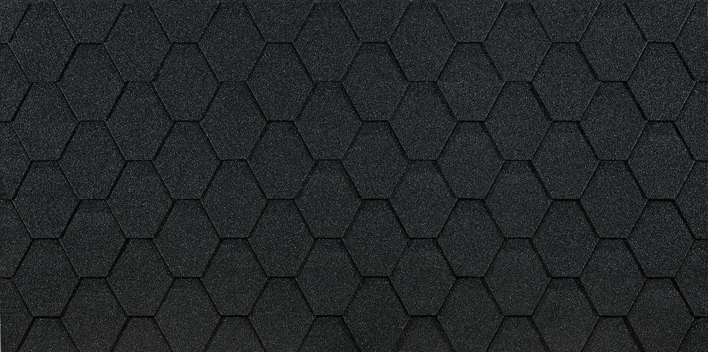 Гибкая черепица Döcke PIE EURASIA/ ШЕСТИГРАННИК/ Серый изображение, анонсные картинки товара