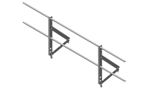 Ограждение кровельное Optima 0,65х2м RAL 7001 изображение, анонсные картинки товара