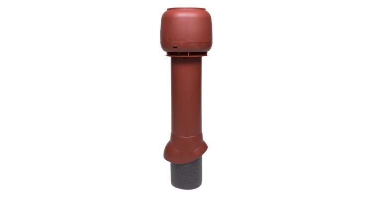 Выход вытяжки 125х160х700 ИЗ серый с колпаком изображение, анонсные картинки товара