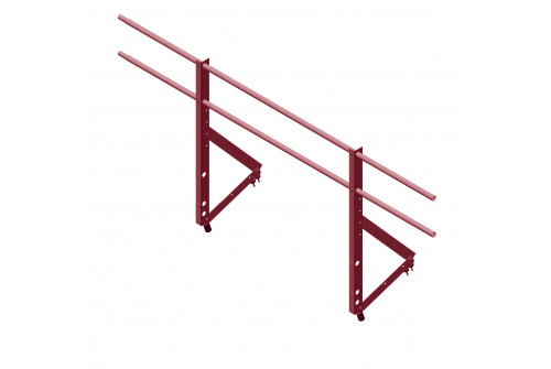 Ограждение кровельное Optima 0,9х2м RAL 3011 изображение, анонсные картинки товара