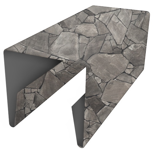 Планка П-образная заборная 20 0,45 Print Elite King Stone TwinColor (2м) изображение, анонсные картинки товара