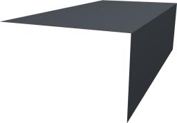 Планка околооконная фальц 0,5 Satin Мatt RAL 7024 мокрый асфальт изображение, анонсные картинки товара
