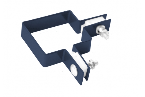 Крепление хомут угловой 62х55 RAL 5003 изображение, анонсные картинки товара