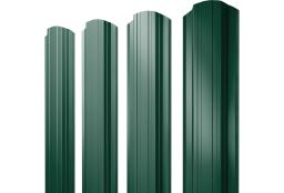 Штакетник Прямоугольный фигурный Grand Line 0,45 ПЭ двухсторонний RAL 6005 зеленый мох изображение, анонсные картинки товара