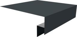 Планка околооконная сложная 250х50х18 (j-фаска) 0,5 GreenCoat Pural BT, matt RR2Н3 (RAL 7016 антрацитово-серый) (2м) изображение, анонсные картинки товара