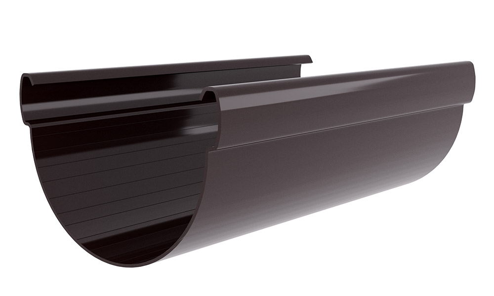 Желоб Дизайн 135 ПВХ Grand Line 3м коричневый (RR32) изображение, анонсные картинки товара