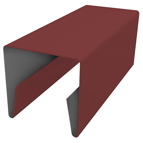 Планка П-образная заборная 20 0,5 Satin с пленкой RAL 3011 коричнево-красный (3м) изображение, анонсные картинки товара