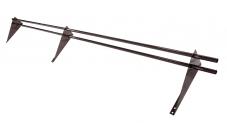 Снегозадержатель трубчатый для фальцевой кровли Optima RAL 8017 3м изображение, анонсные картинки товара