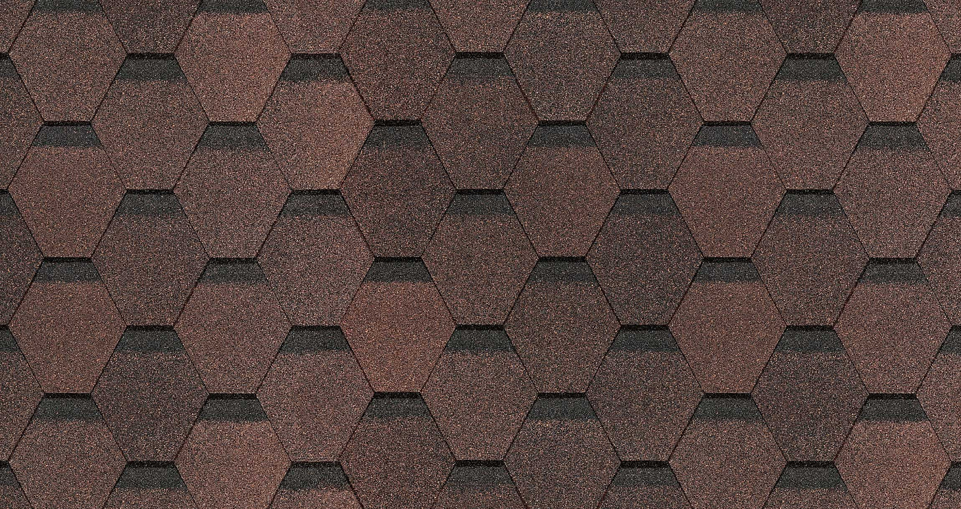 Гибкая черепица Döcke PIE EUROPA/ KARAT/ Коричневый изображение, анонсные картинки товара