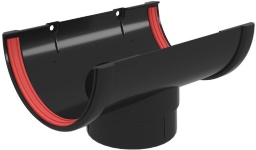 Воронка Классика 120 ПВХ GL черная (RAL 9005) изображение, анонсные картинки товара